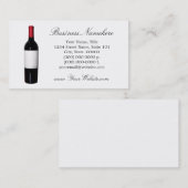 ワインボトル空白の（ラベル）名刺 名刺 (正面/裏面)