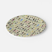 ワインボトル識別ガイドワイン試飲 ペーパープレート (アングル)