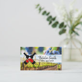 ワインボトル |ぶどう |ブドウ園 名刺 (スタンド正面)