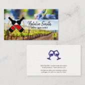 ワインボトル |ぶどう |ブドウ園 名刺 (正面/裏面)