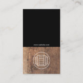 ワインボトル | ウッド 名刺 (裏面)