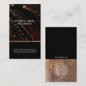 ワインボトル | ウッド 名刺 (正面/裏面)