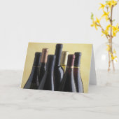 ワインボトル カード (黄色い花)