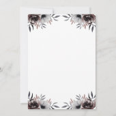 ワインボトル ガラス ライト ローズ ブライダルシャワー 招待状 (裏面)