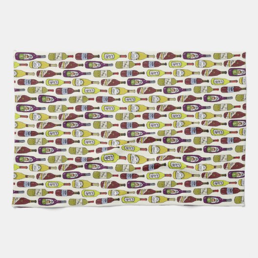 ワインボトル キッチンタオル (横)