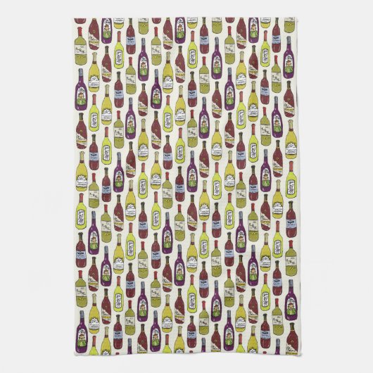 ワインボトル キッチンタオル (縦)