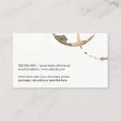 ワインボトル | クラシック金ゴールドブラック名刺 名刺 (裏面)