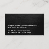 ワインボトル & グラス | モノグラム 名刺 (裏面)