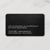 ワインボトル&グラス |ルクス |テクスチャ 名刺 (裏面)