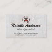 ワインボトル |ステイン |石 名刺 (正面)