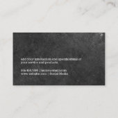 ワインボトル | スレート | モノグラム 名刺 (裏面)