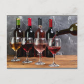 ワインボトル ポストカード (正面)