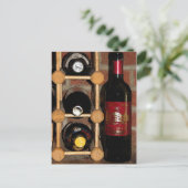 ワインボトル ポストカード (スタンド正面)