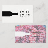 ワインボトル |ワインぶどう 名刺 (正面/裏面)