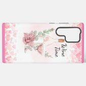 ワインボトル&ワイングラスのワインタイム SAMSUNG GALAXYケース (裏面横)