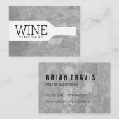 ワインボトル 名刺 (正面/裏面)
