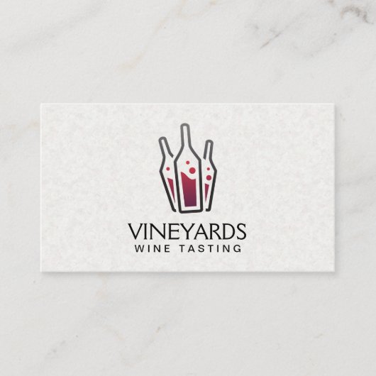 ワインボトル 名刺 (正面)