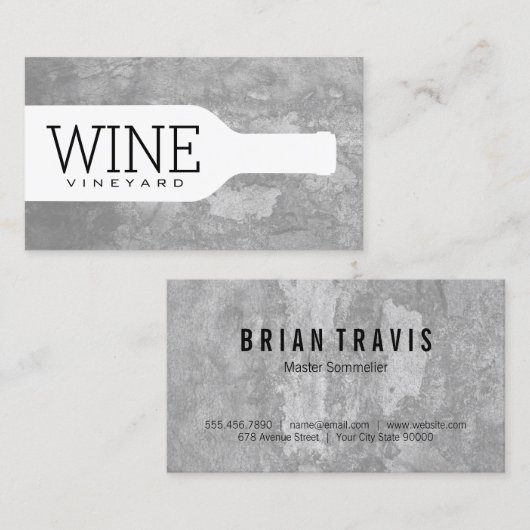ワインボトル 名刺 (正面/裏面)