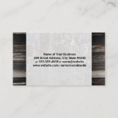 ワインボトル |大理石および木製の名刺 名刺 (裏面)