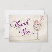 ワインボトル 感謝のメッセージカード サンキューカード (正面)