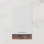 ワインボトル |木製トリム 名刺 (裏面)