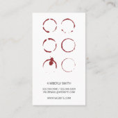 ワインボトル | 酒屋 名刺 (裏面)