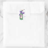 ワインボトル《鳥》アメリカゴガラ ラウンドシール (バッグ)