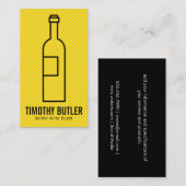 ワインボトル |黄色2 名刺 (正面/裏面)