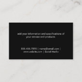 ワインボトル |黄色2 名刺 (裏面)