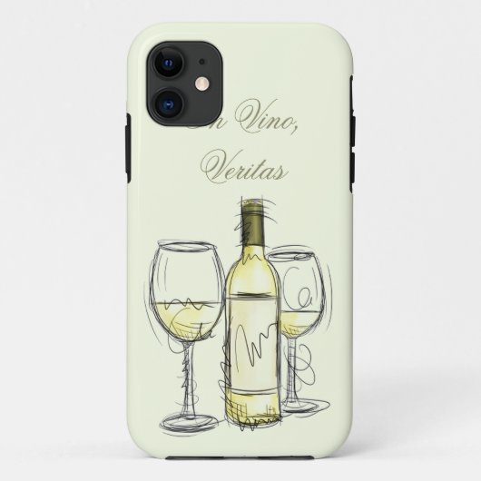 ワインボトル「in vino veritas」 iphoneケース Case-Mate iPhoneケース (裏面)
