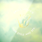 ワインボルドーとゴールドのビューティーサロン ウィンドウサイン (シート3)