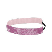 ワインボルドー色の花柄レースの結婚前お披露目パーティー アスレチックヘッドバンド (右)