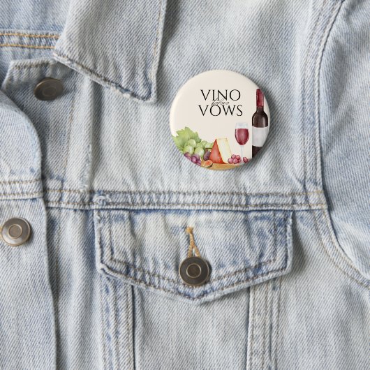 ワインボードと誓いの前のシャルキュテリーボードの結婚前お披露目 缶バッジ (インサイチュ)