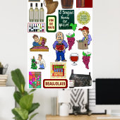 ワインポスター、ボージョレ新しい ポスター (ホームオフィス)