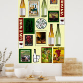 ワインポスター、ラブワイン ポスター (キッチン)