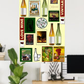 ワインポスター、ラブワイン ポスター (ホームオフィス)