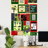 ワインポスター、ワフランスのイン ポスター (ホームオフィス)