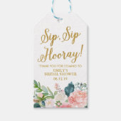 ワインメッセージカードブライダルシャワー、シャワーメッセージカード ギフトタグ (正面)