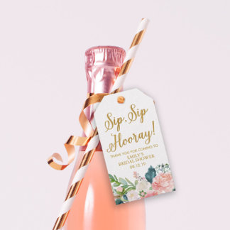 ワインメッセージカードブライダルシャワー、シャワーメッセージカード ギフトタグ