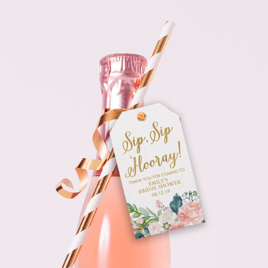 ワインメッセージカードブライダルシャワー、シャワーメッセージカード ギフトタグ