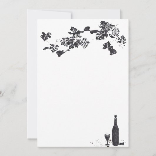 ワインメニュー招待状 招待状 (正面)