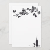 ワインメニュー招待状 招待状 (正面/裏面)