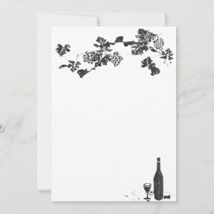 ワインメニュー招待状 招待状