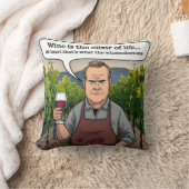 ワインメーカーのブドウ園、ワインは生命のエリート クッション (ブランケット)