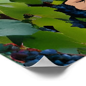 ワインメーカーのブドウ園、ワインは生命のエリート ポスター (角)