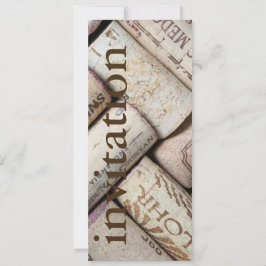 ワインモダンコルク-ワインテイストブライダルシャワー 招待状