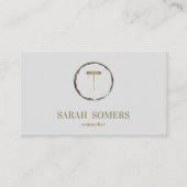 ワインモダンステインコルクスクリューソムリエバーテンダー 名刺 (正面)