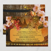 ワインモチーフの結婚式後パーティーのみの招待状 招待状 (正面/裏面)