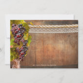 ワインモチーフの結婚式後パーティーのみの招待状 招待状 (裏面)