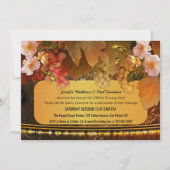 ワインモチーフの結婚式後パーティーのみ招待状 招待状 (正面)